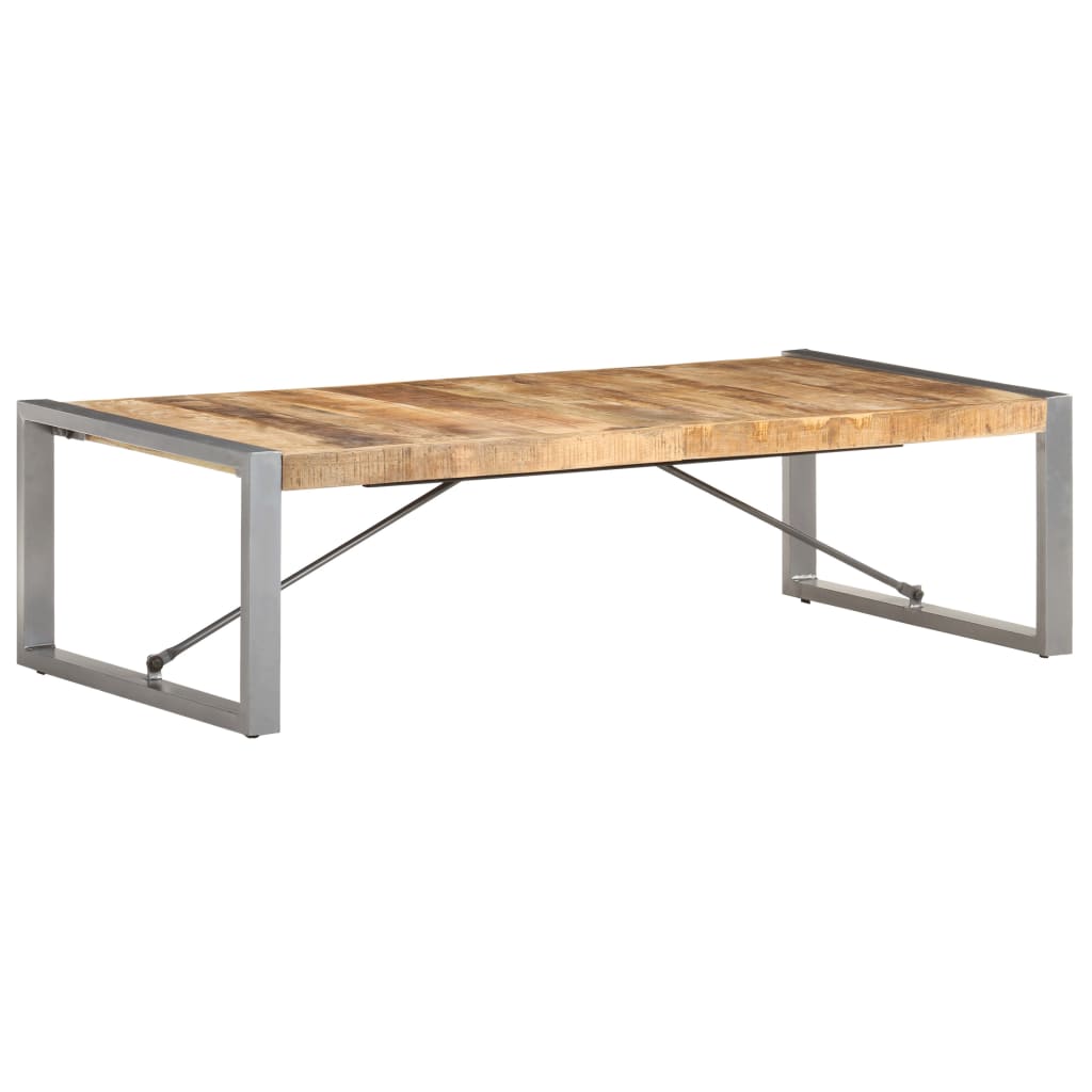 Coffee Table 140x70x40 cm Rough Mango Wood