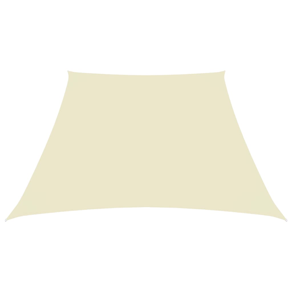 Sunshade Sail Oxford Fabric Trapezium 2/4x3 m Cream