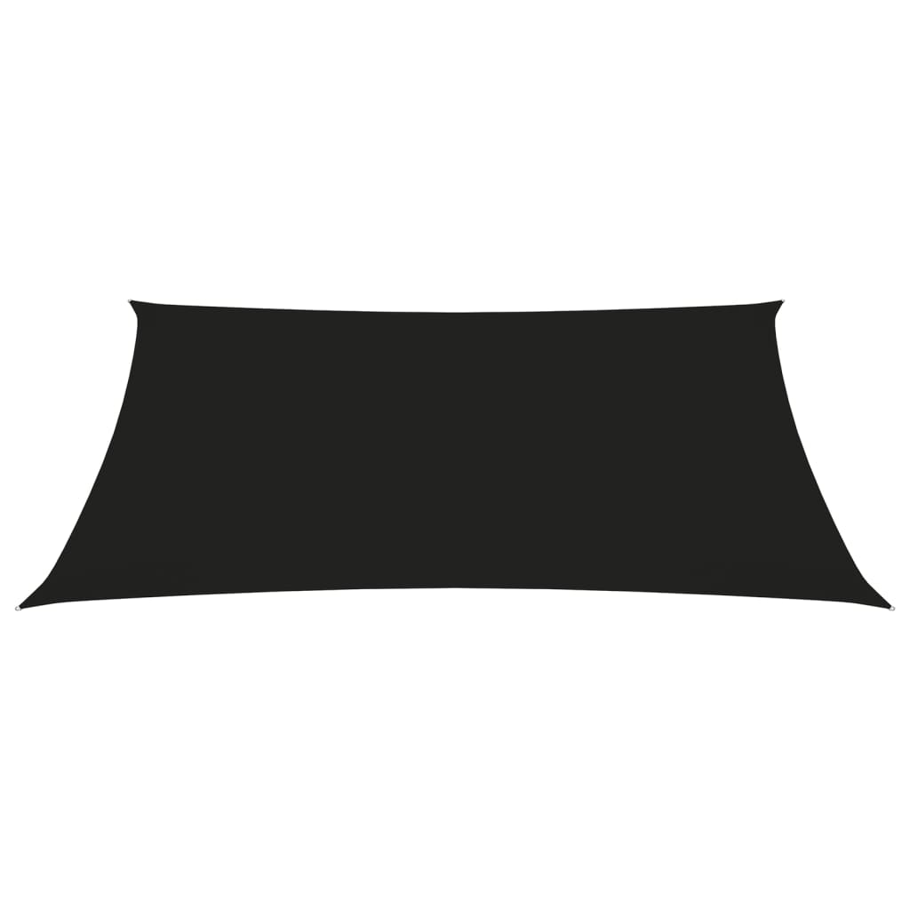 Sunshade Sail Oxford Fabric Trapezium 2/4x3 m Black