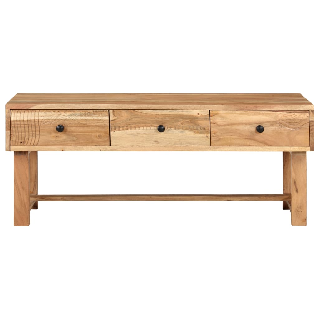 Coffee Table 100x50x40 cm Solid Acacia Wood