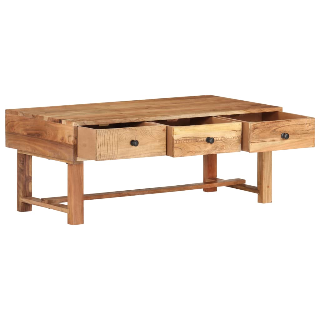 Coffee Table 100x50x40 cm Solid Acacia Wood