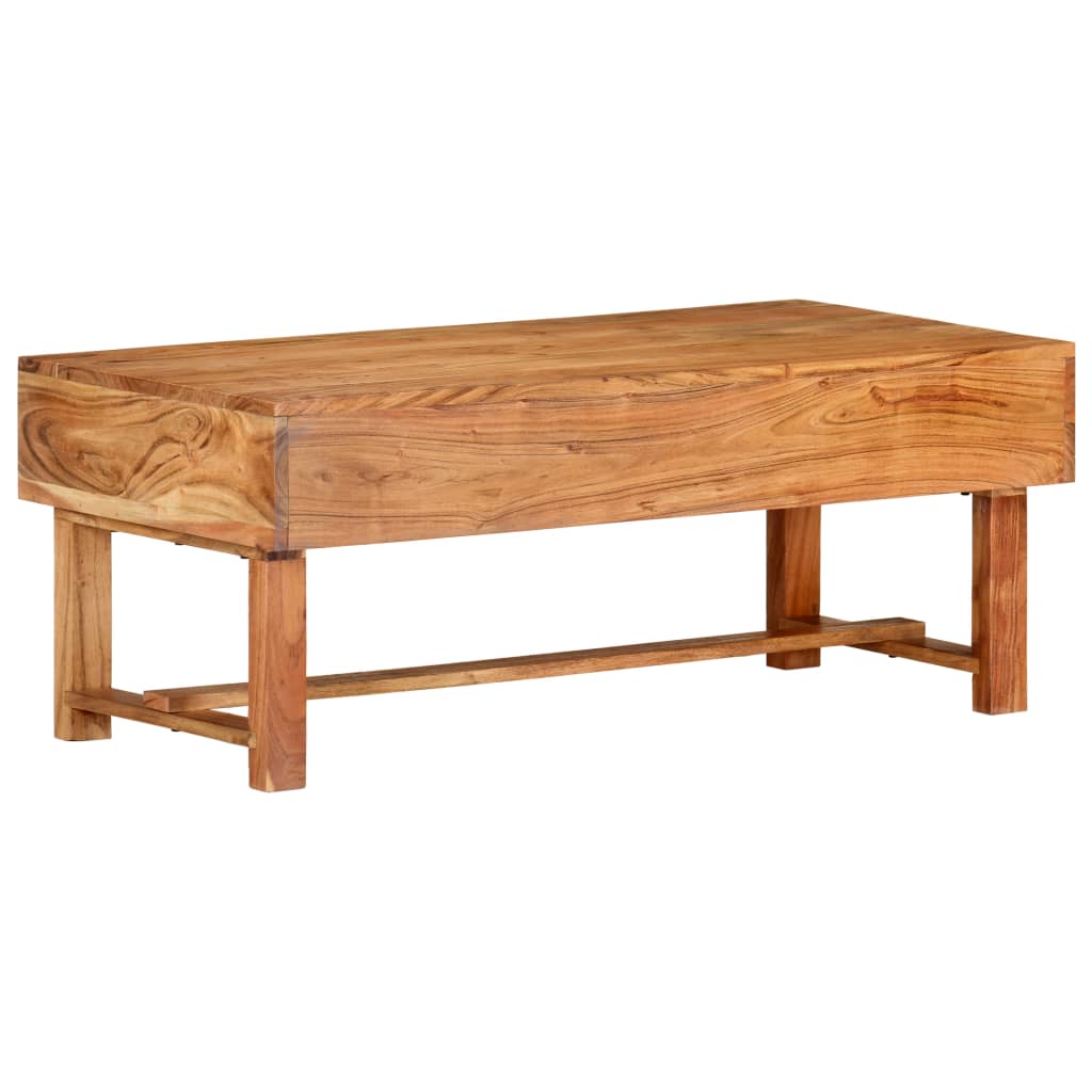 Coffee Table 100x50x40 cm Solid Acacia Wood