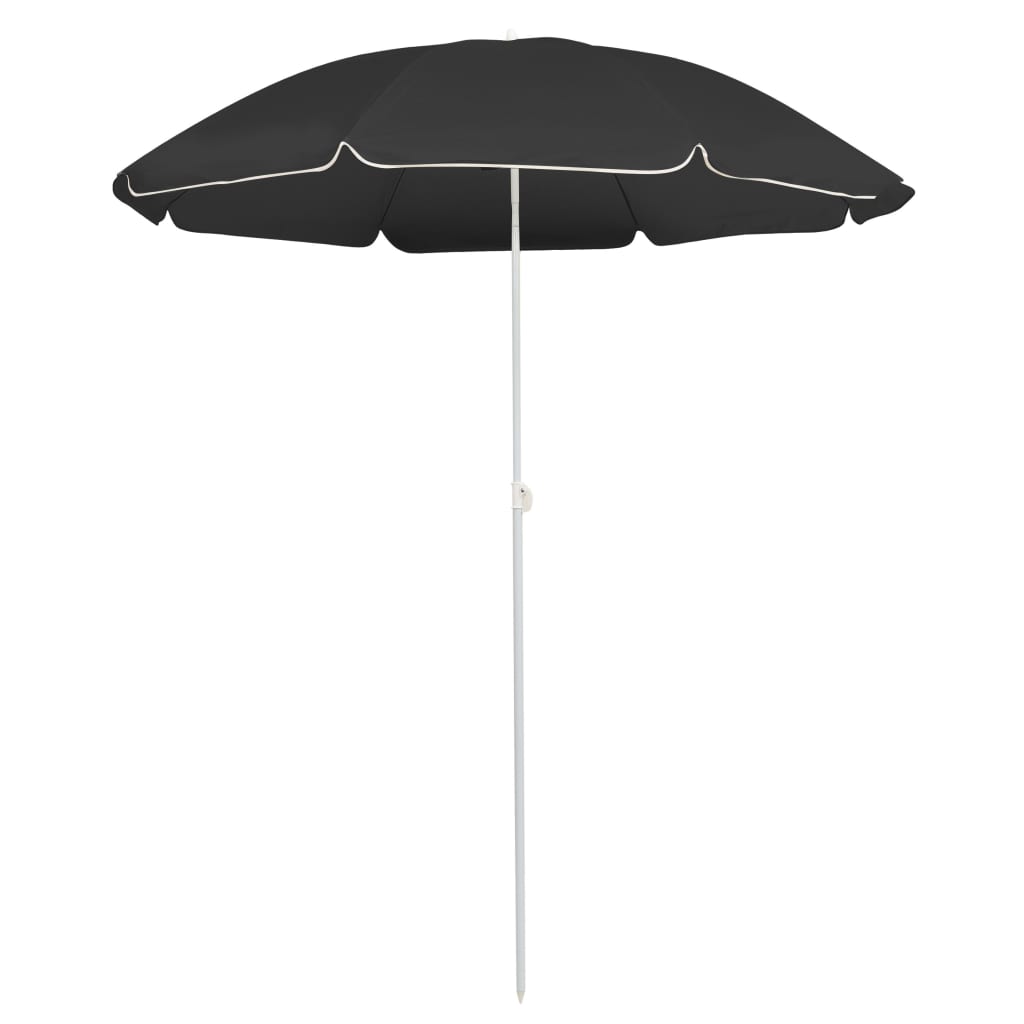 Garden Parasol  with Steel Pole Anthracite 180 cm