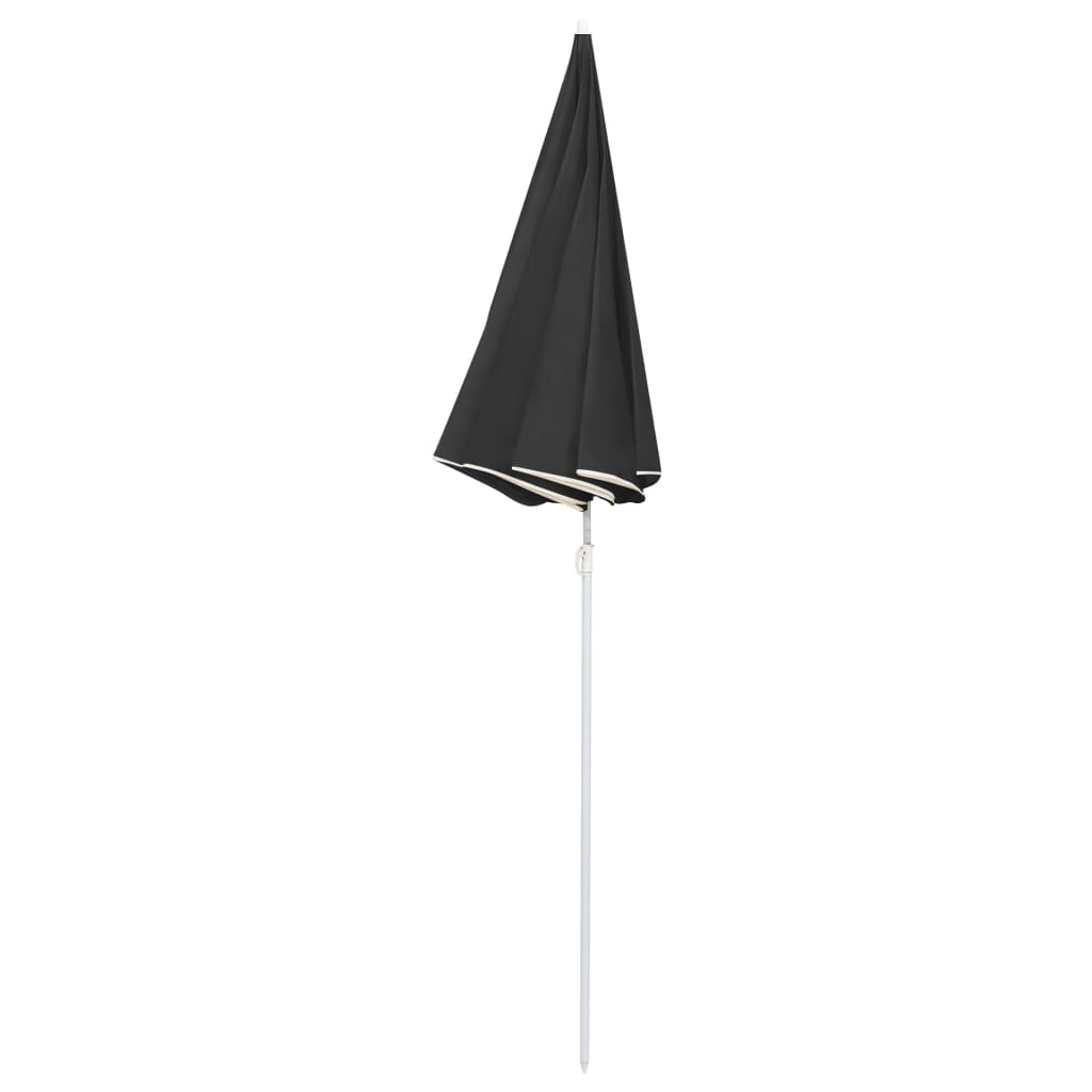 Garden Parasol  with Steel Pole Anthracite 180 cm