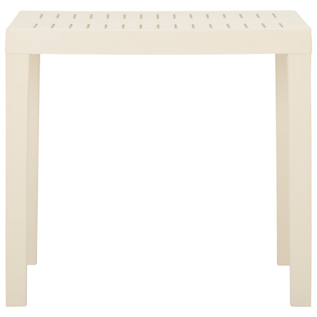 Garden Table White 79x65x72 cm Plastic