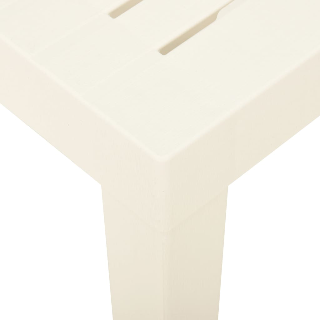 Garden Table White 79x65x72 cm Plastic