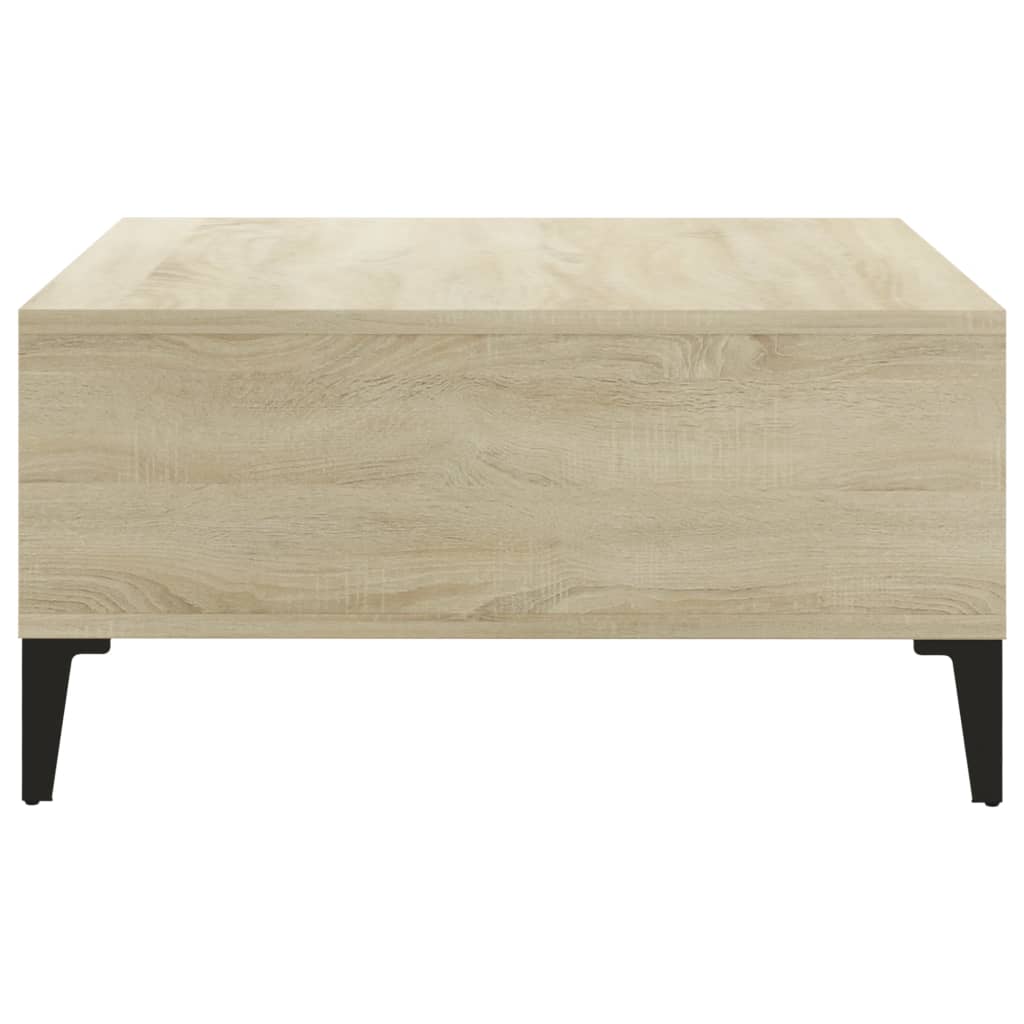 Coffee Table Sonoma Oak 60x60x30 cm Engineered Wood