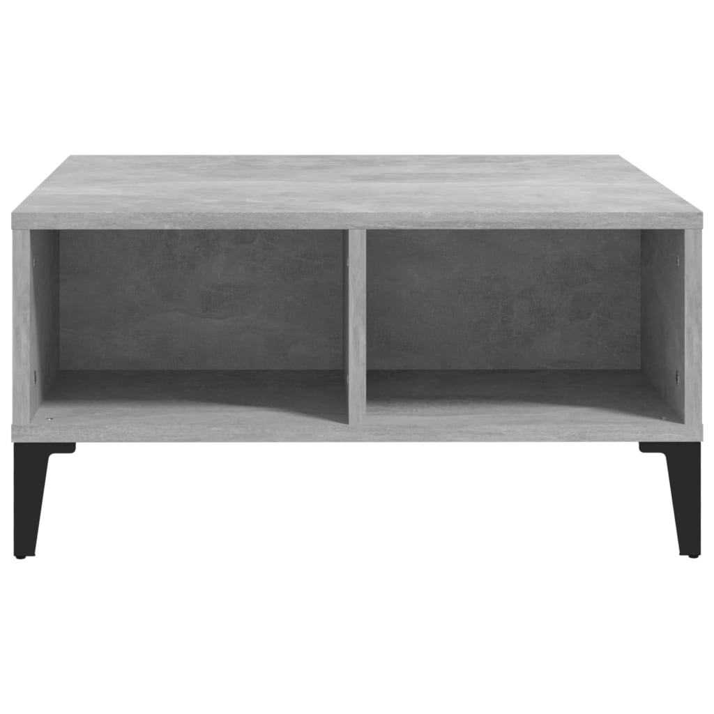 Coffee Table Concrete Grey 60x60x30 cm Engineered Wood