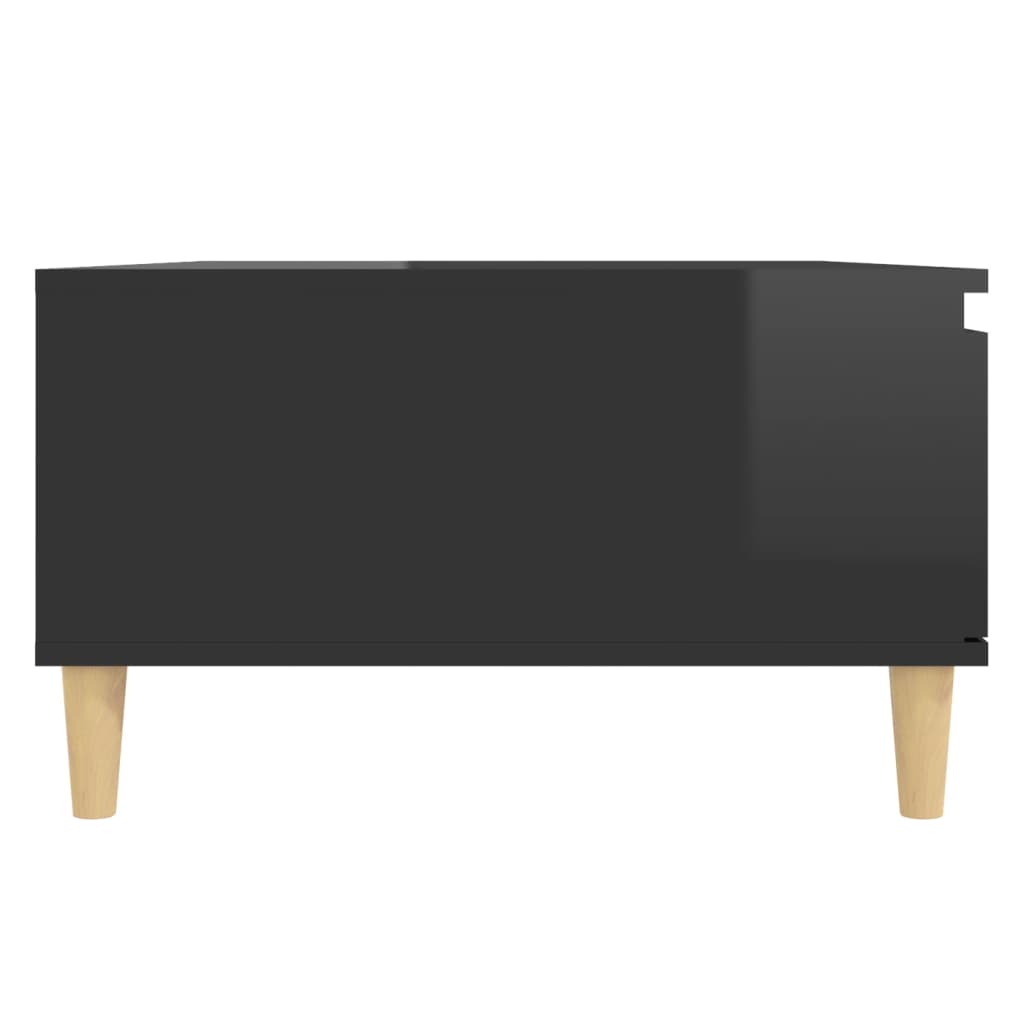 Coffee Table High Gloss Black 90x60x35 cm Engineered Wood