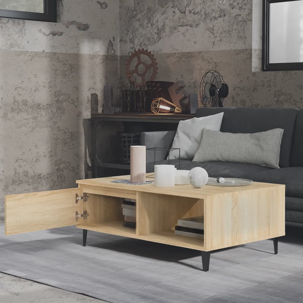 Coffee Table Sonoma Oak 90x60x35 cm Engineered Wood