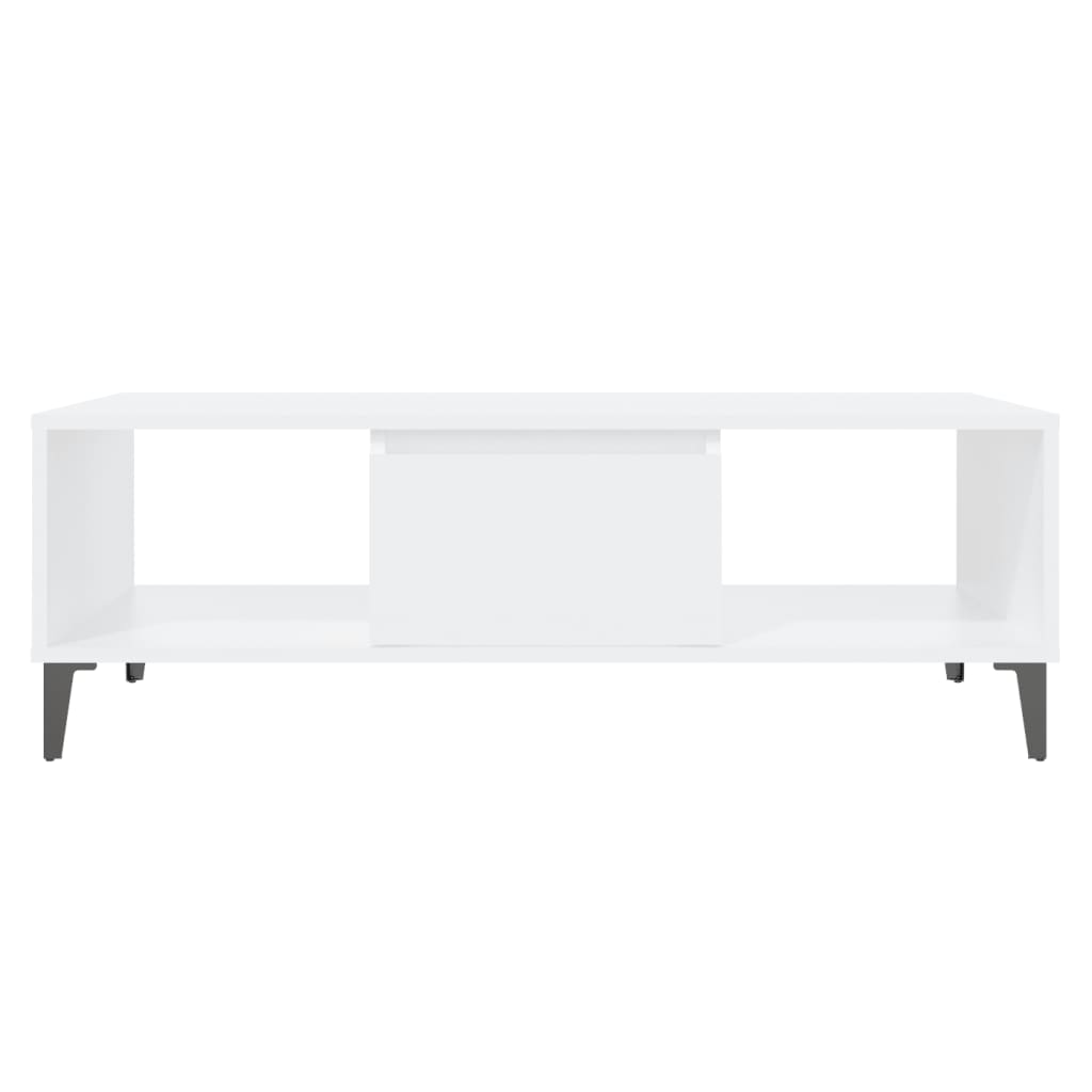 Coffee Table White 103.5x60x35 cm Engineered Wood