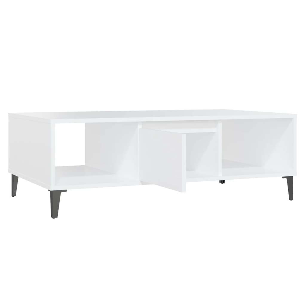 Coffee Table White 103.5x60x35 cm Engineered Wood