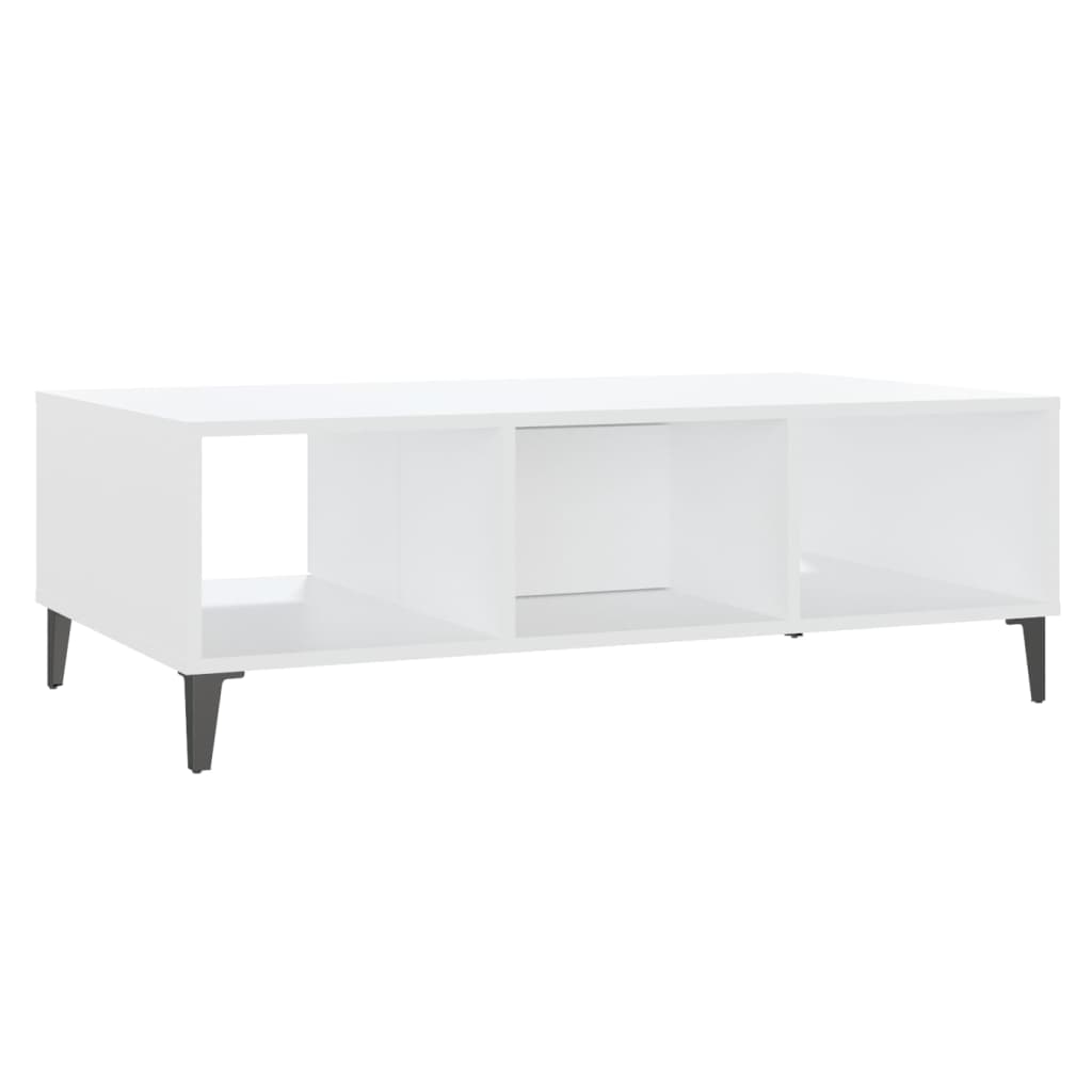 Coffee Table White 103.5x60x35 cm Engineered Wood