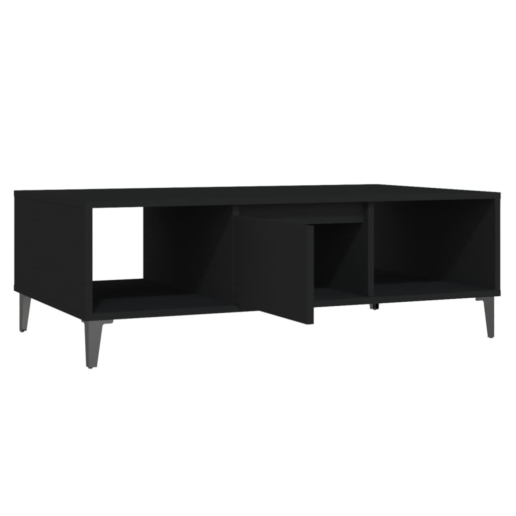 Coffee Table Black 103.5x60x35 cm Engineered Wood