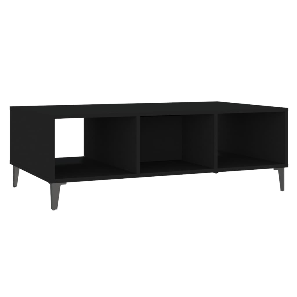 Coffee Table Black 103.5x60x35 cm Engineered Wood