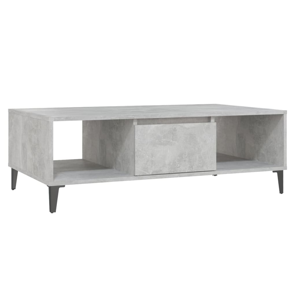 Coffee Table Concrete Grey 103.5x60x35 cm Engineered Wood