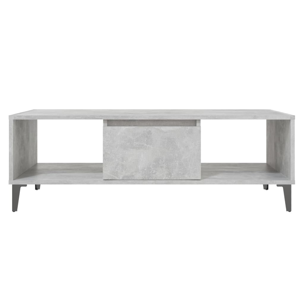 Coffee Table Concrete Grey 103.5x60x35 cm Engineered Wood