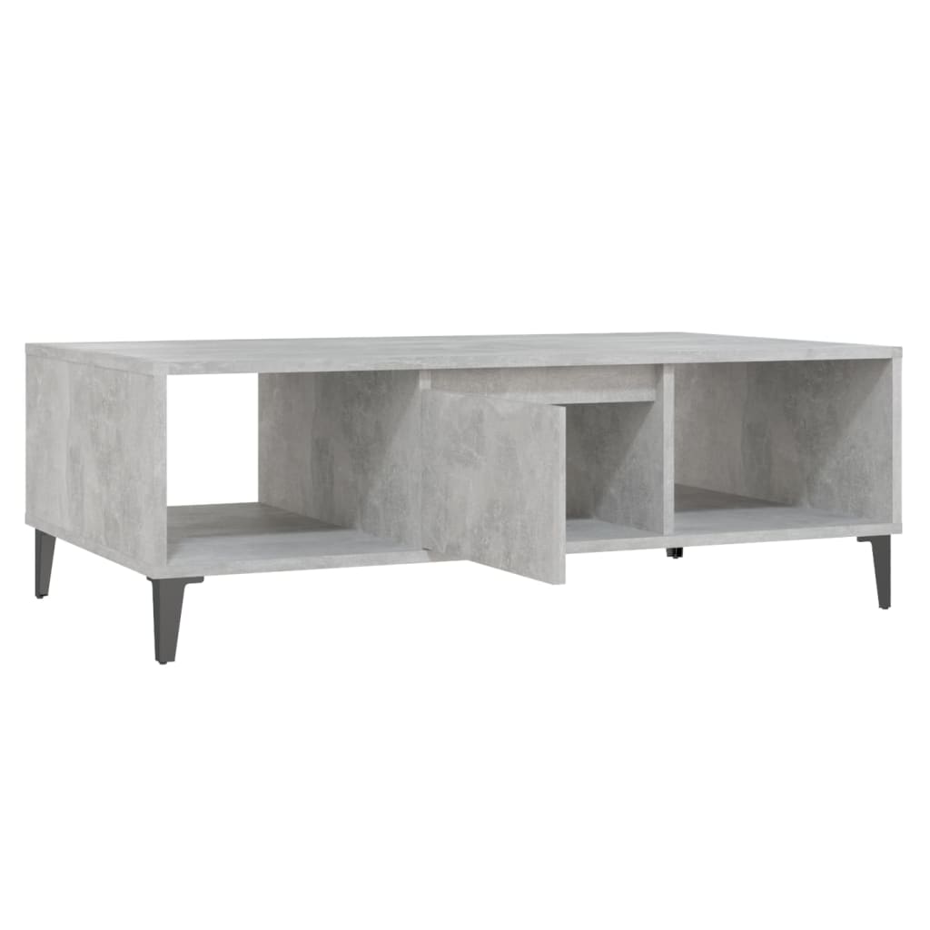 Coffee Table Concrete Grey 103.5x60x35 cm Engineered Wood