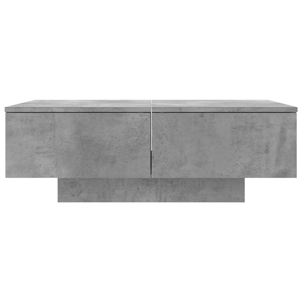 Coffee Table Concrete Grey 90x60x31 cm Engineered Wood