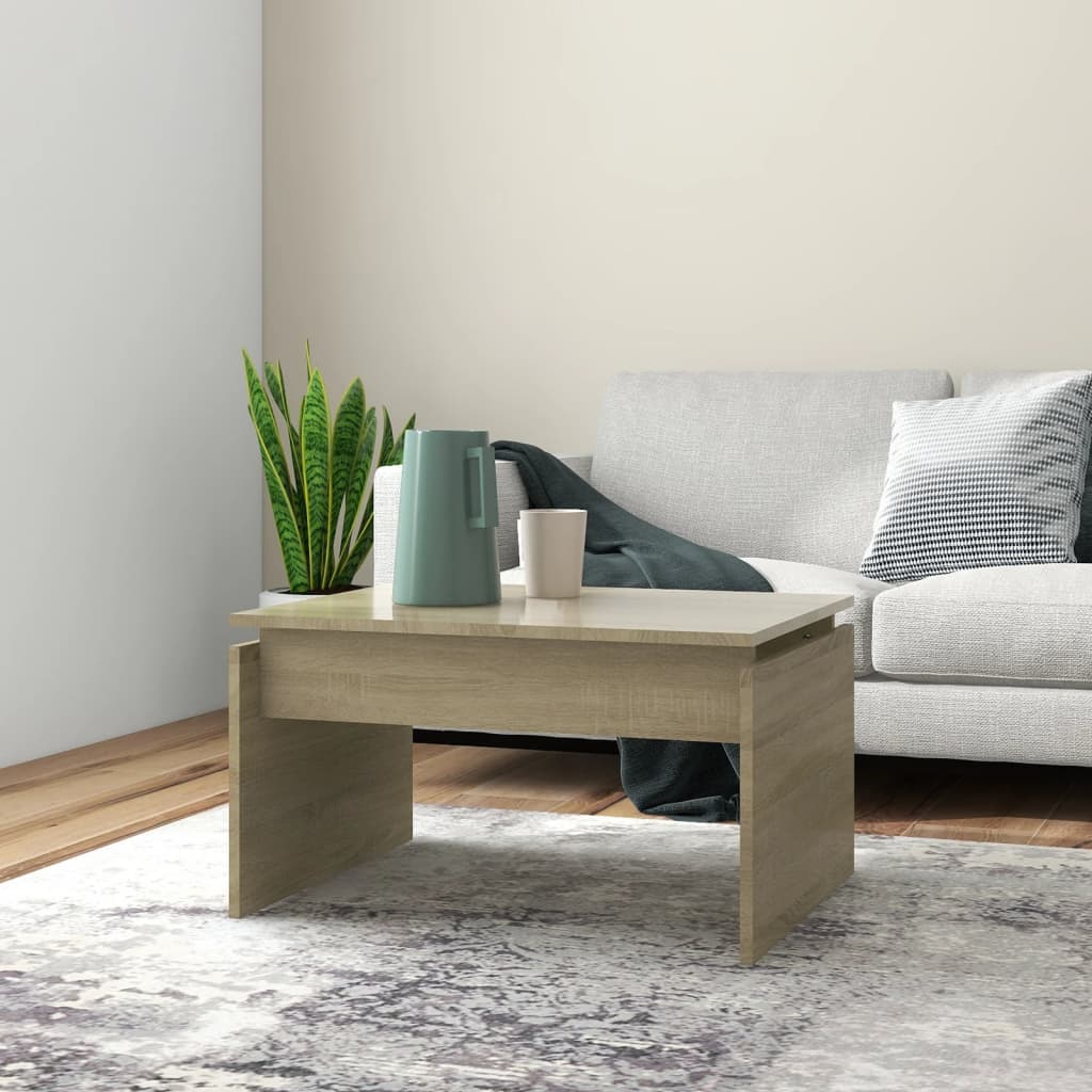 Coffee Table Sonoma Oak 68x50x38 cm Engineered Wood