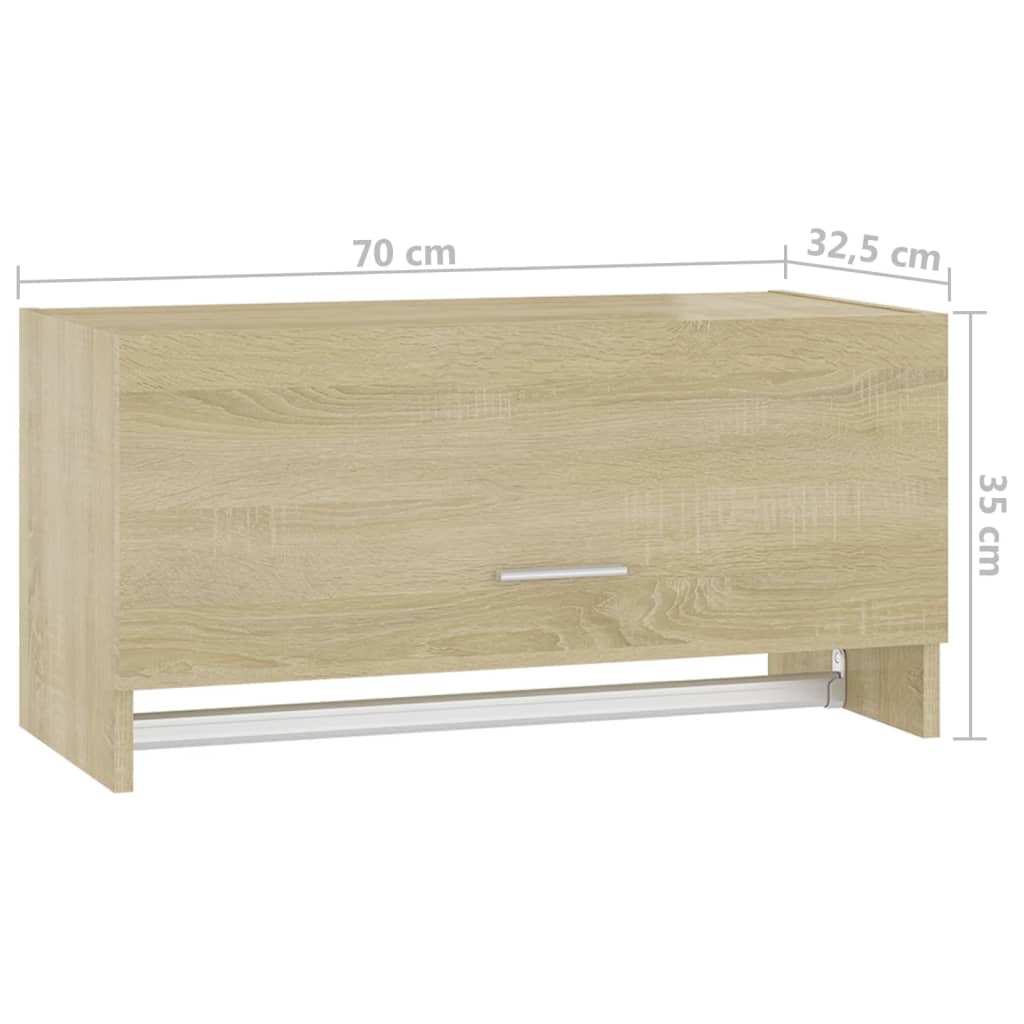 Wardrobe Sonoma Oak 70x32.5x35 cm Engineered Wood