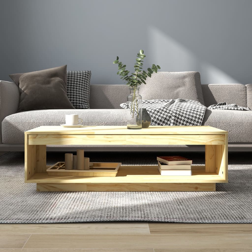 Coffee Table 110x50x33.5 cm Solid Pinewood