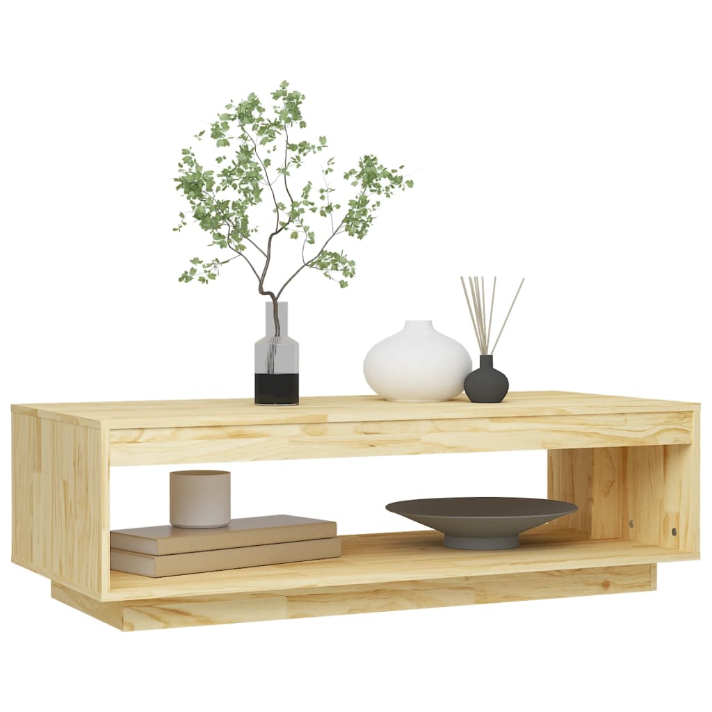 Coffee Table 110x50x33.5 cm Solid Pinewood