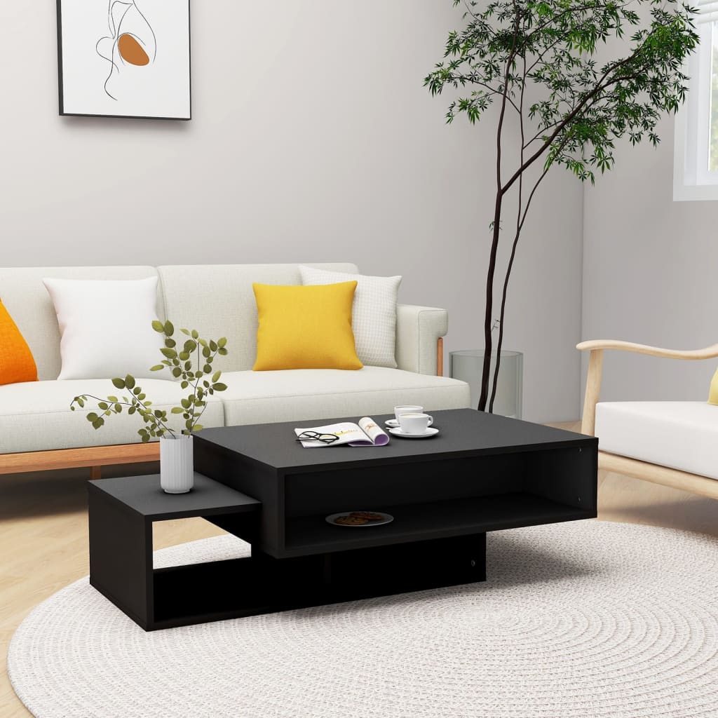 Coffee Table Black 105x55x32 cm Engineered Wood