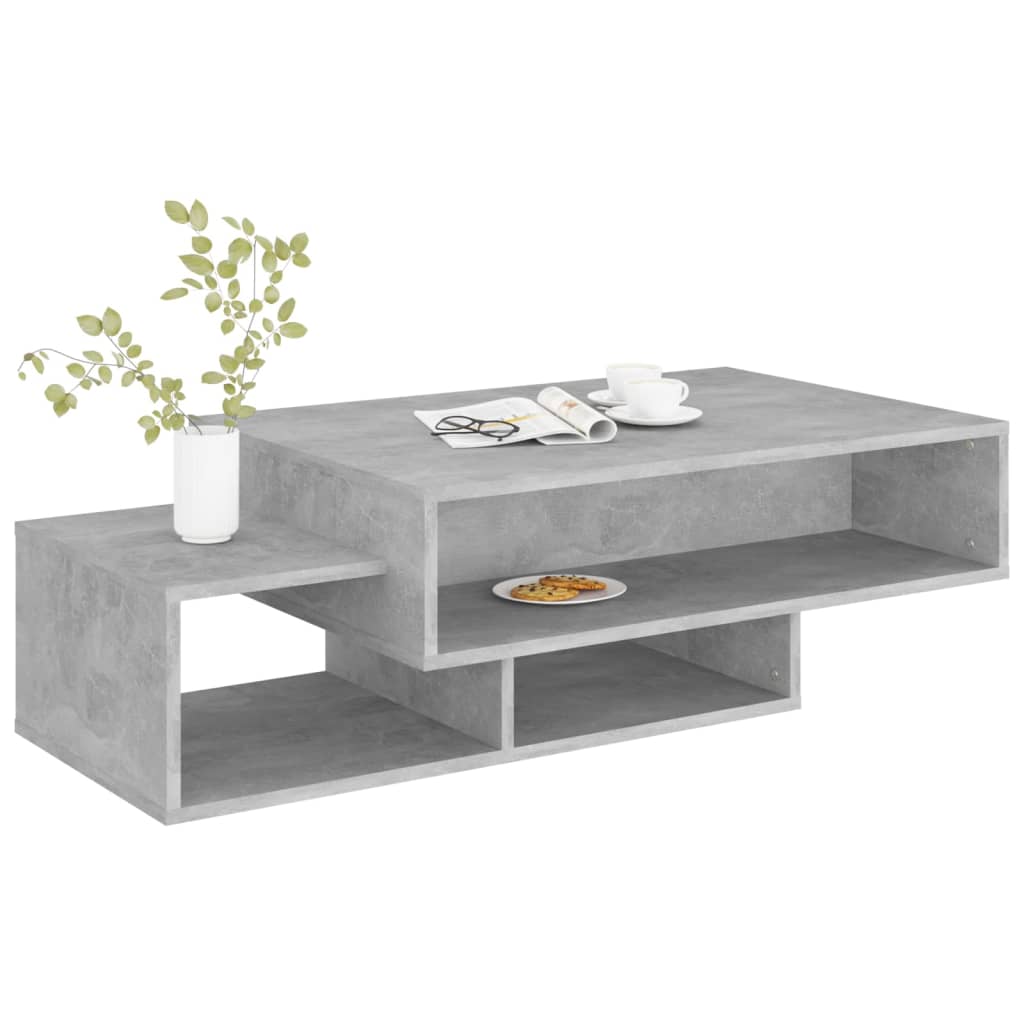 Coffee Table Concrete Grey 105x55x32 cm Engineered Wood