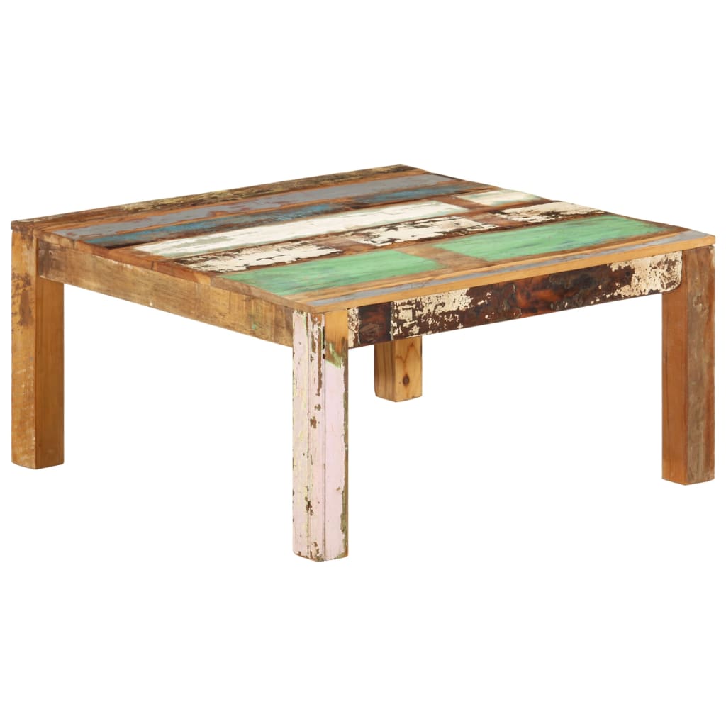 Coffee Table 80x80x40 cm Solid Reclaimed Wood