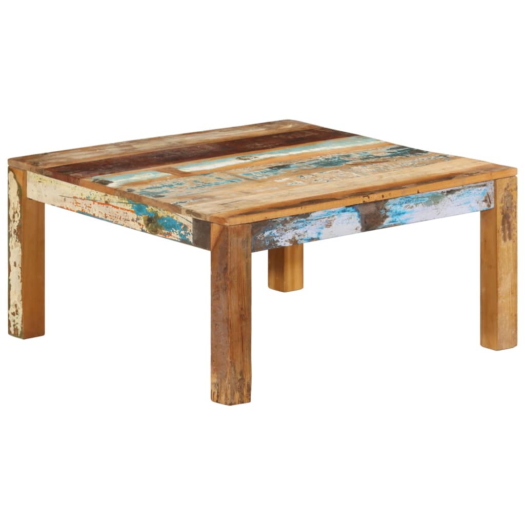 Coffee Table 80x80x40 cm Solid Reclaimed Wood