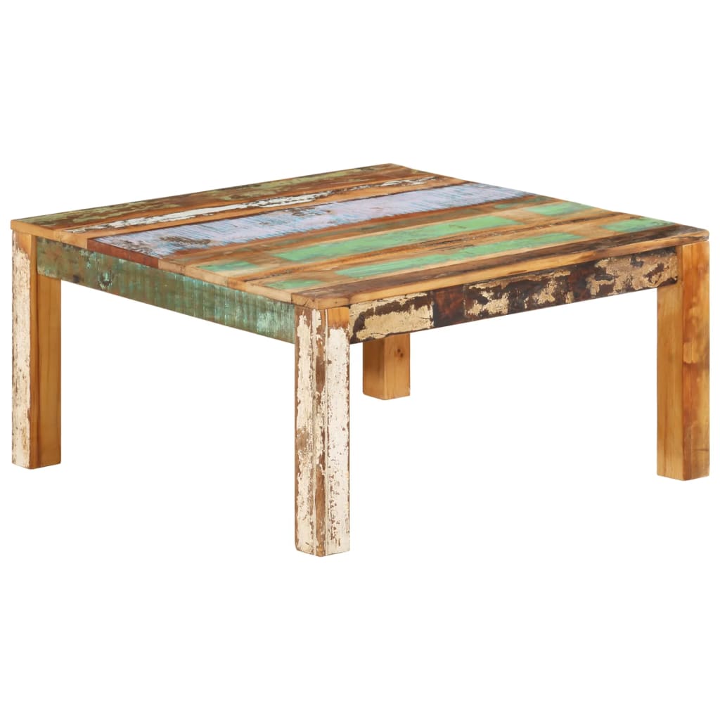 Coffee Table 80x80x40 cm Solid Reclaimed Wood