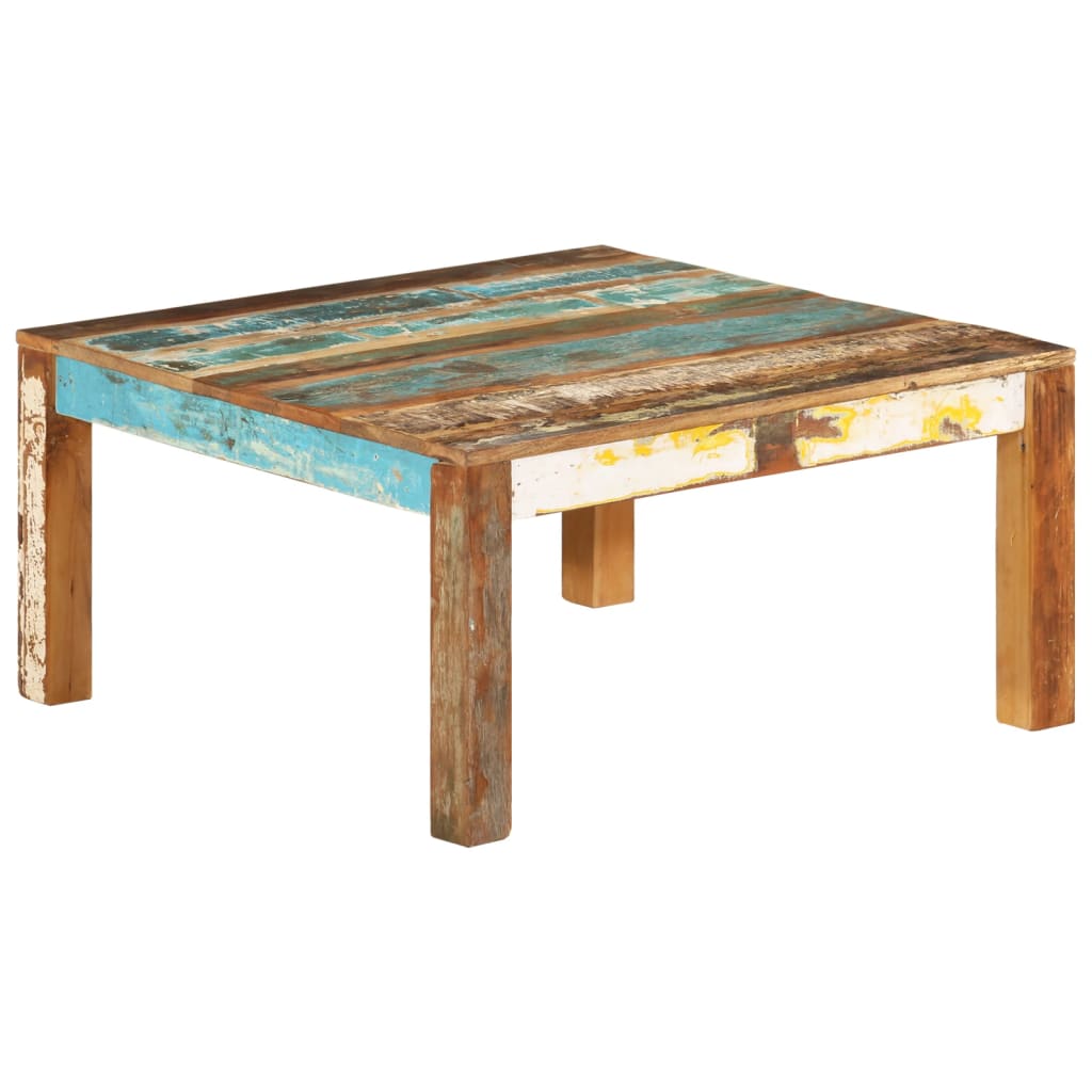 Coffee Table 80x80x40 cm Solid Reclaimed Wood