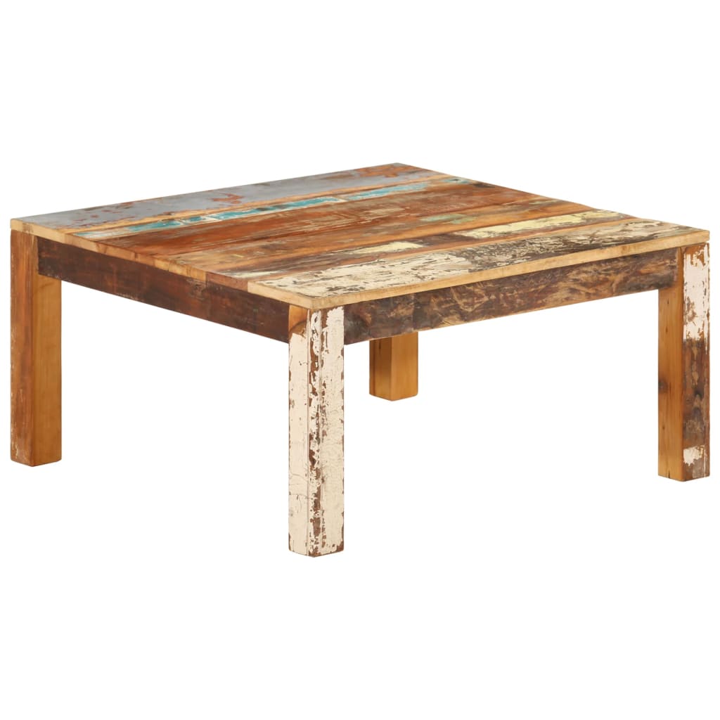 Coffee Table 80x80x40 cm Solid Reclaimed Wood