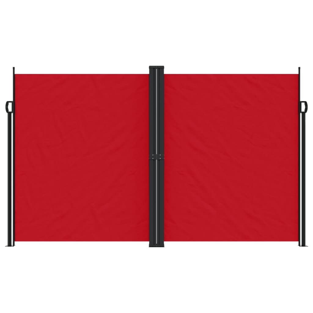 Retractable Side Awning Red 200x600 cm