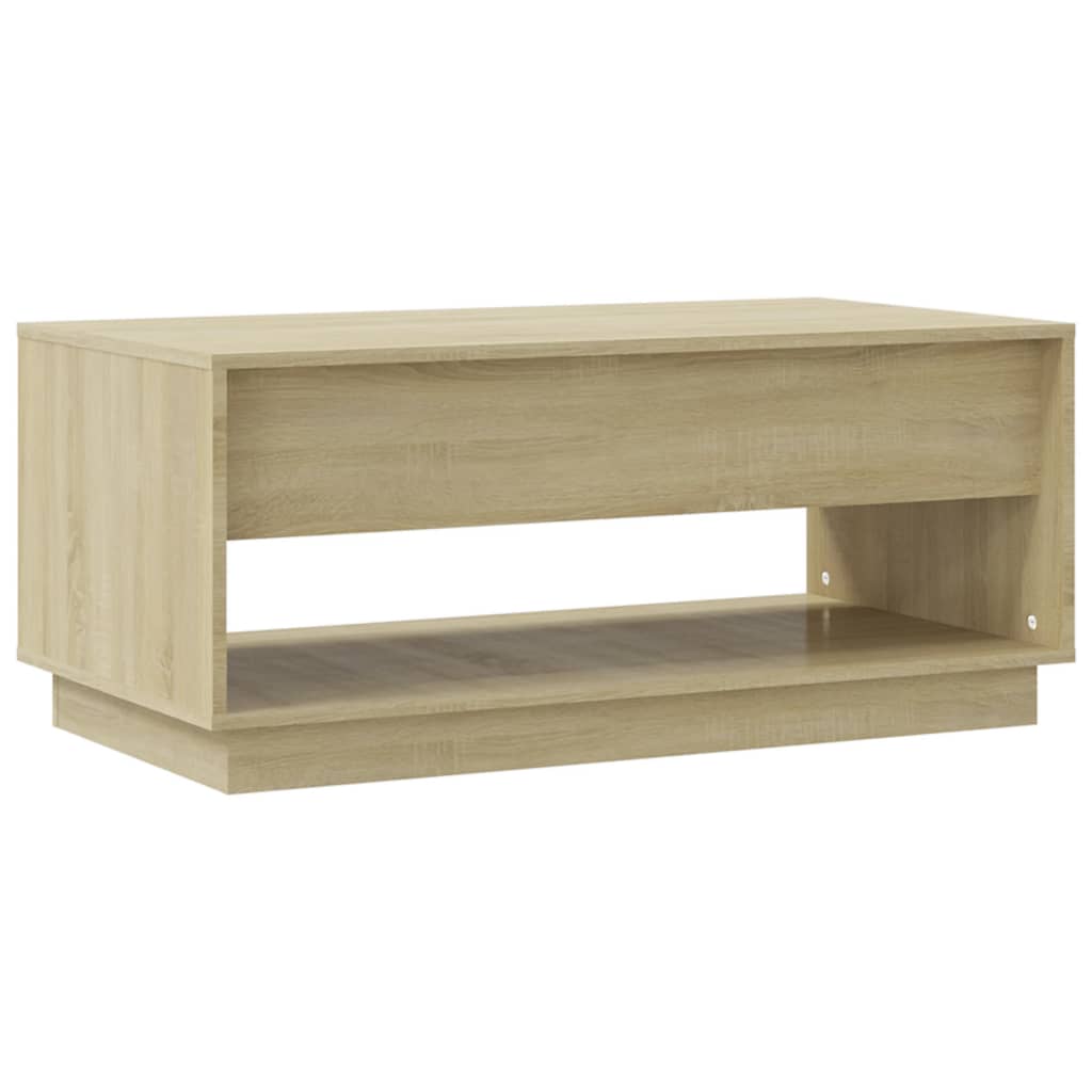 Coffee Table Sonoma Oak 102.5x55x44 cm Engineered Wood