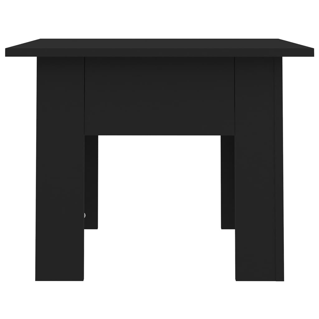 Coffee Table Black 55x55x42 cm Engineered Wood