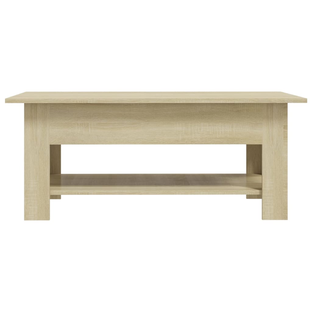 Coffee Table Sonoma Oak 102x55x42 cm Engineered Wood