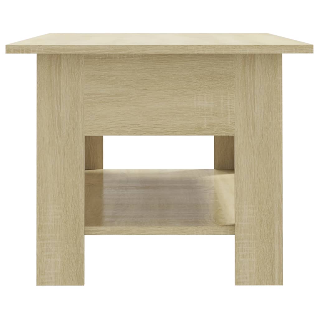 Coffee Table Sonoma Oak 102x55x42 cm Engineered Wood