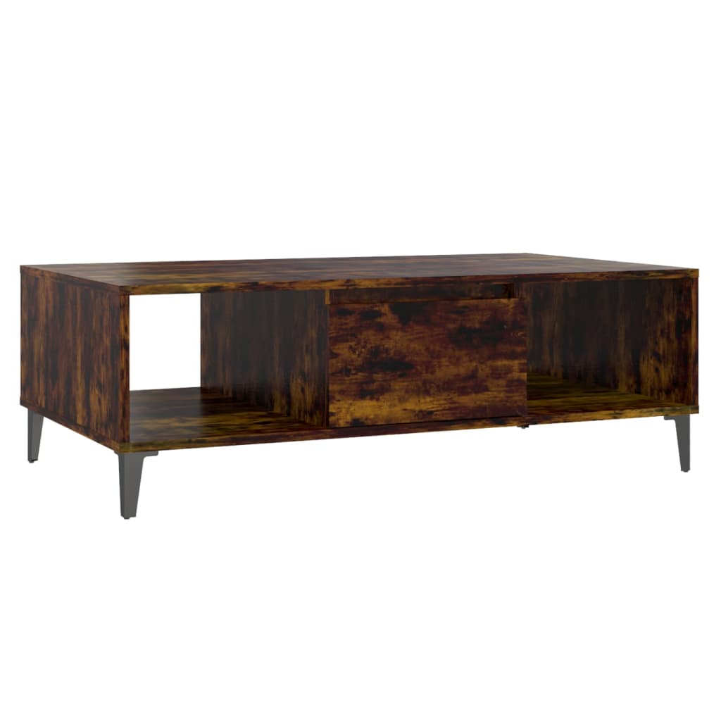 Coffee Table Smoked Oak 103.5x60x35 cm Engineered Wood