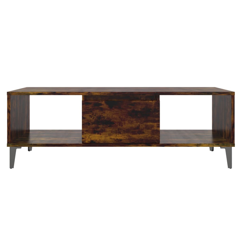 Coffee Table Smoked Oak 103.5x60x35 cm Engineered Wood