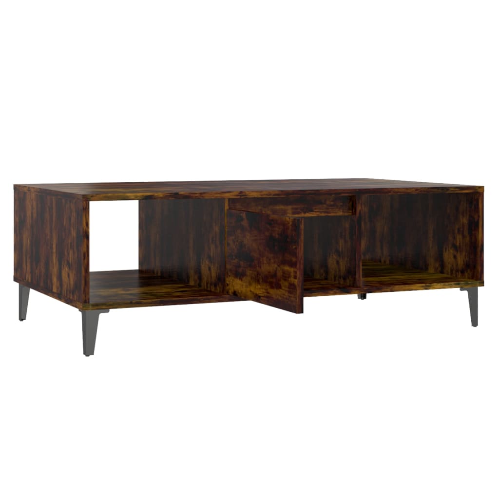 Coffee Table Smoked Oak 103.5x60x35 cm Engineered Wood