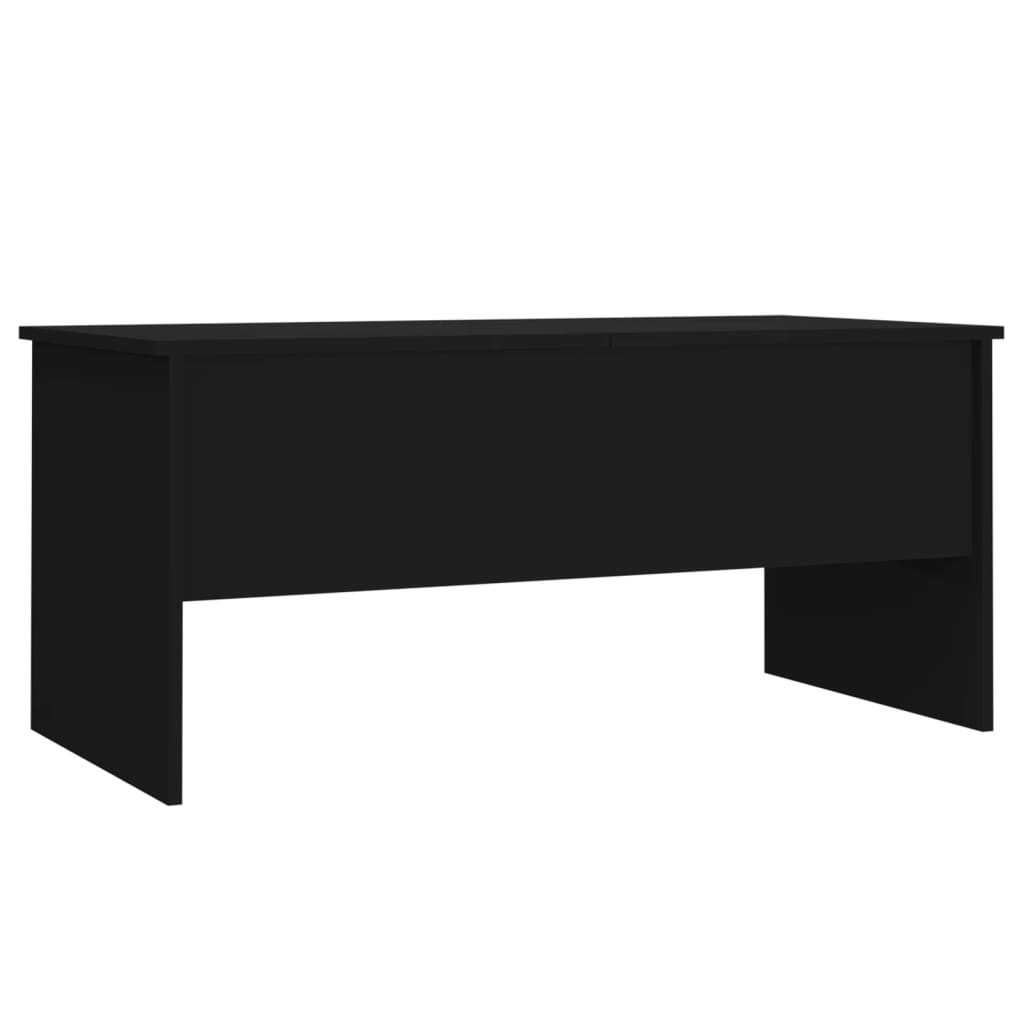 Coffee Table Black 102x50.5x46.5 cm Engineered Wood