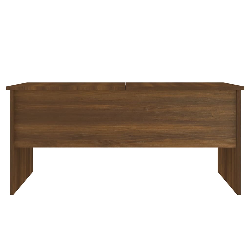 Coffee Table Brown Oak 102x50.5x46.5 cm Engineered Wood