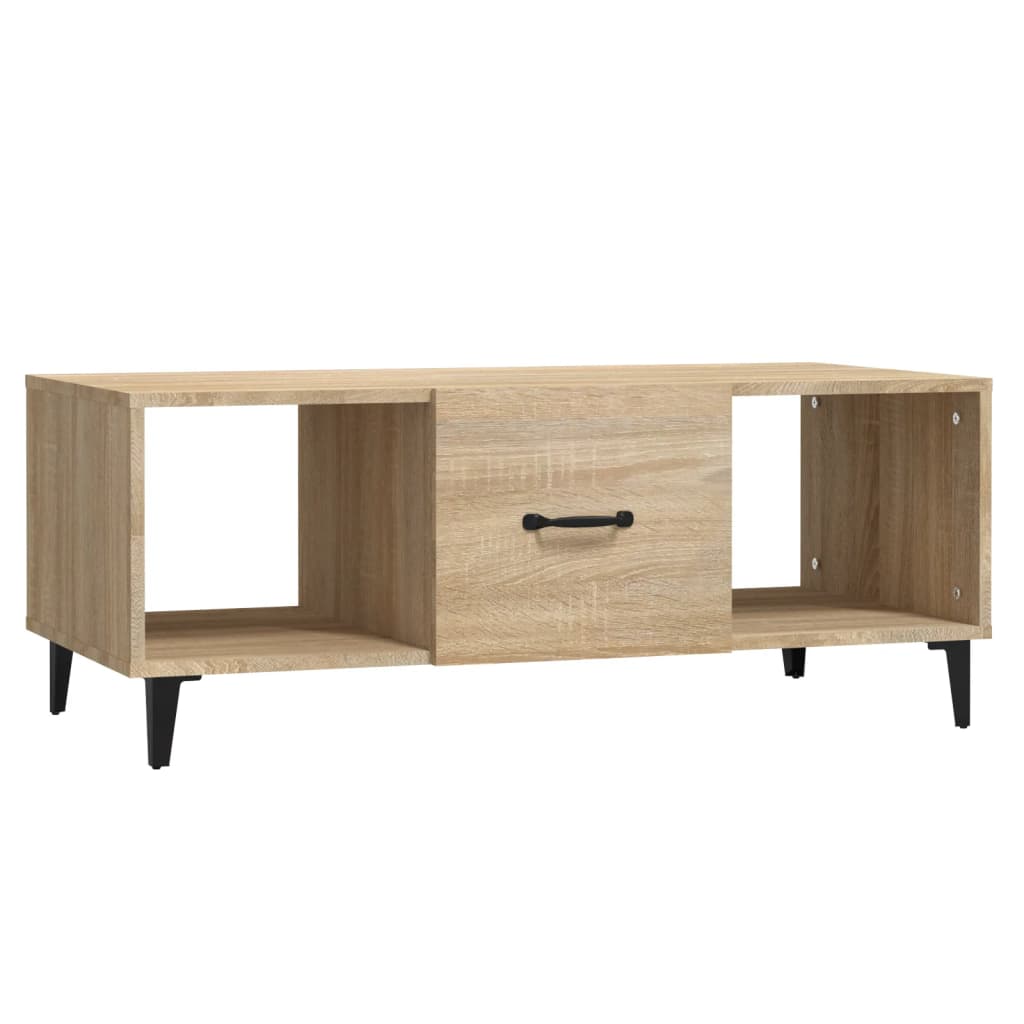 Coffee Table Sonoma Oak 102x50x40 cm Engineered Wood