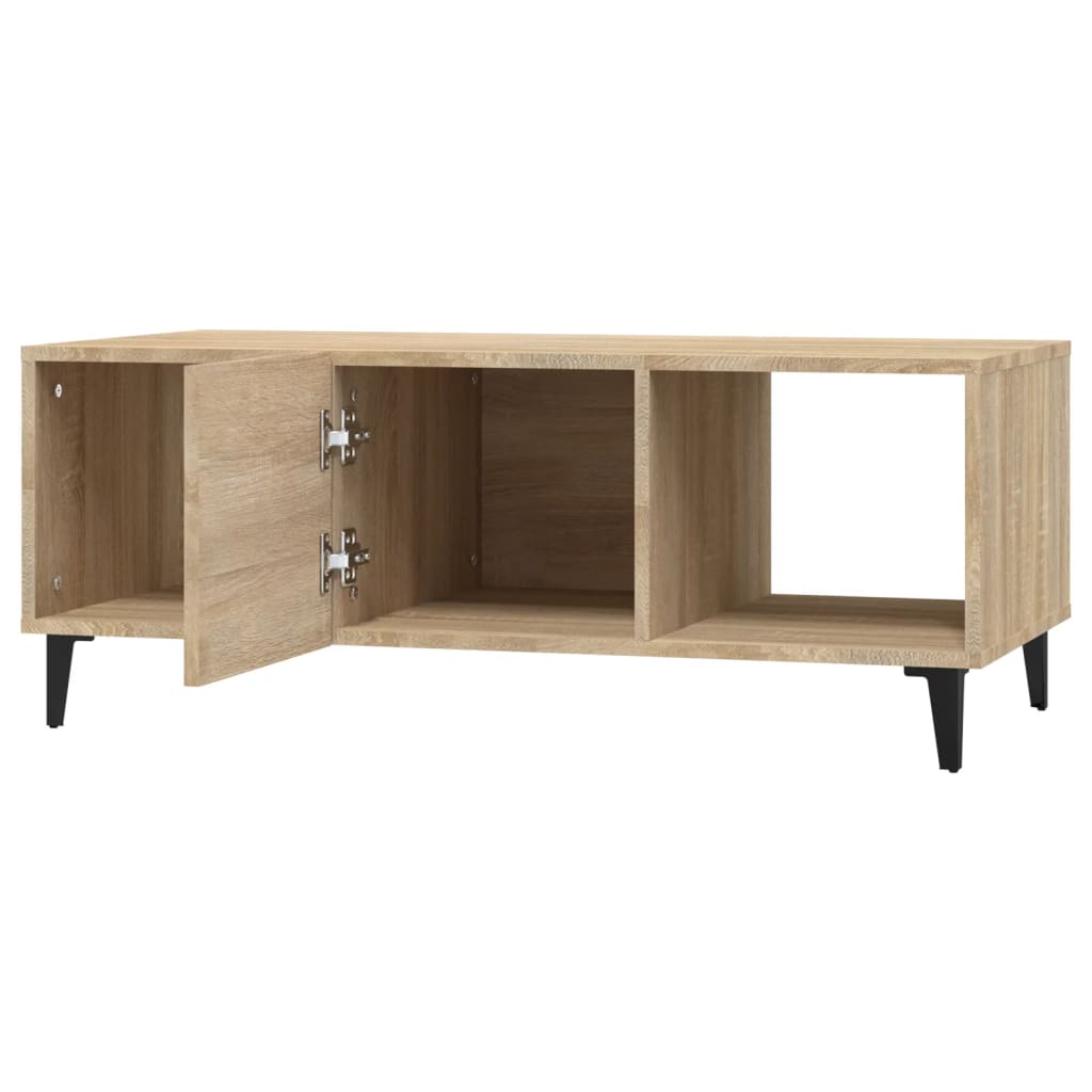 Coffee Table Sonoma Oak 102x50x40 cm Engineered Wood