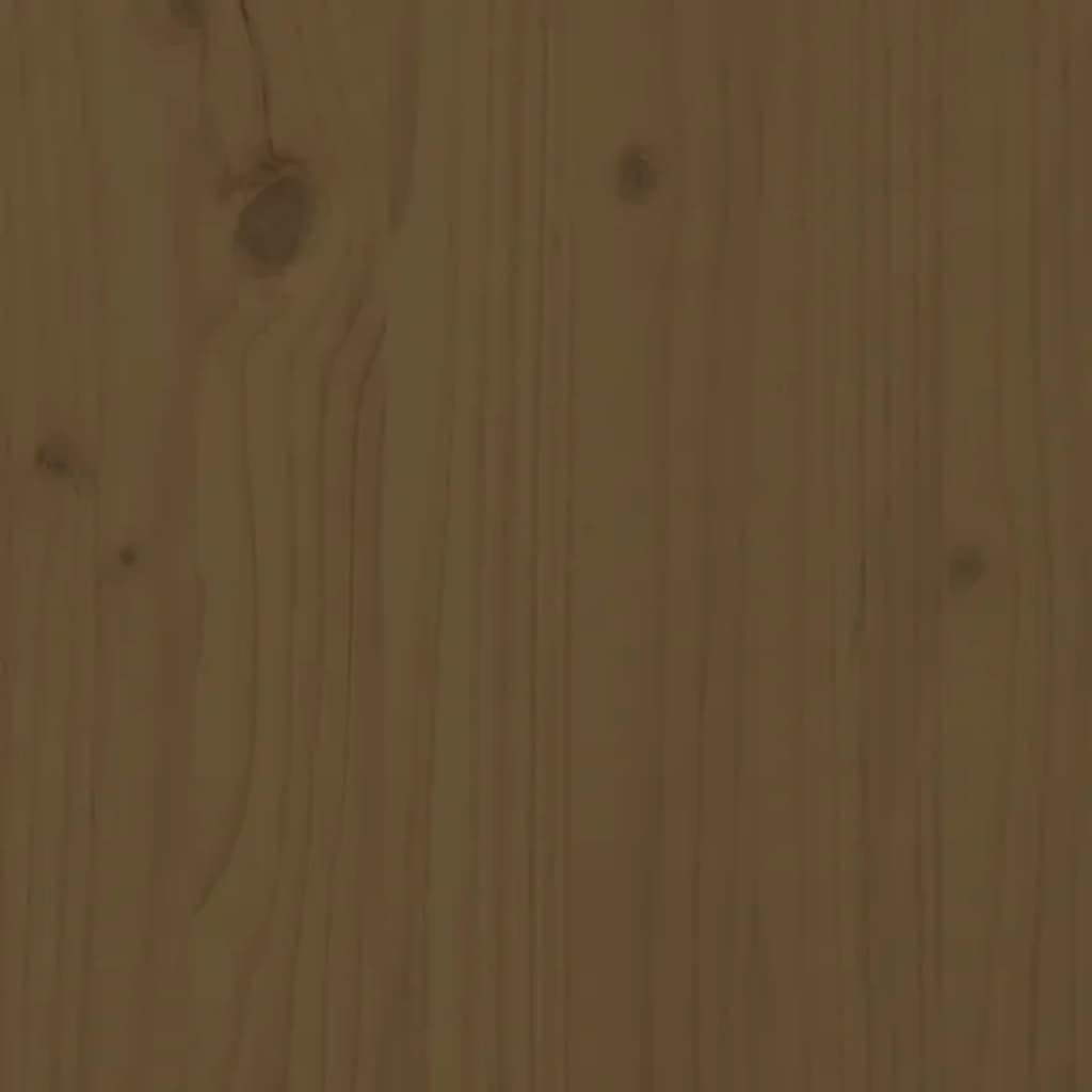 Coffee Table Honey Brown 71x49x55 cm Solid Wood Pine