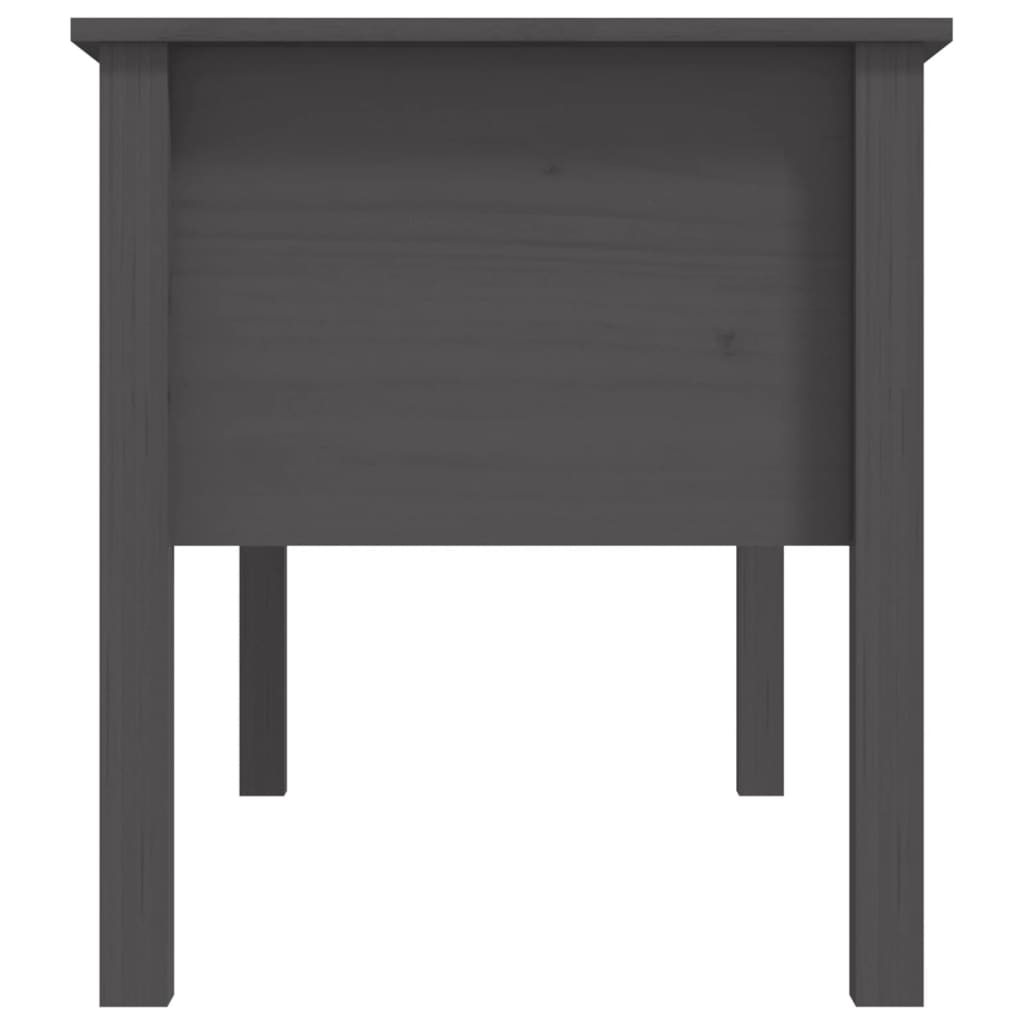 Coffee Table Grey 102x49x55 cm Solid Wood Pine