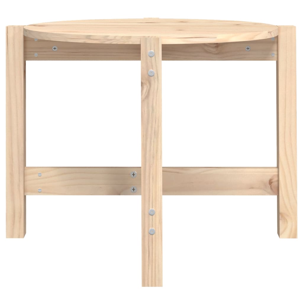 Coffee Table Ø 62.5x45 cm Solid Wood Pine