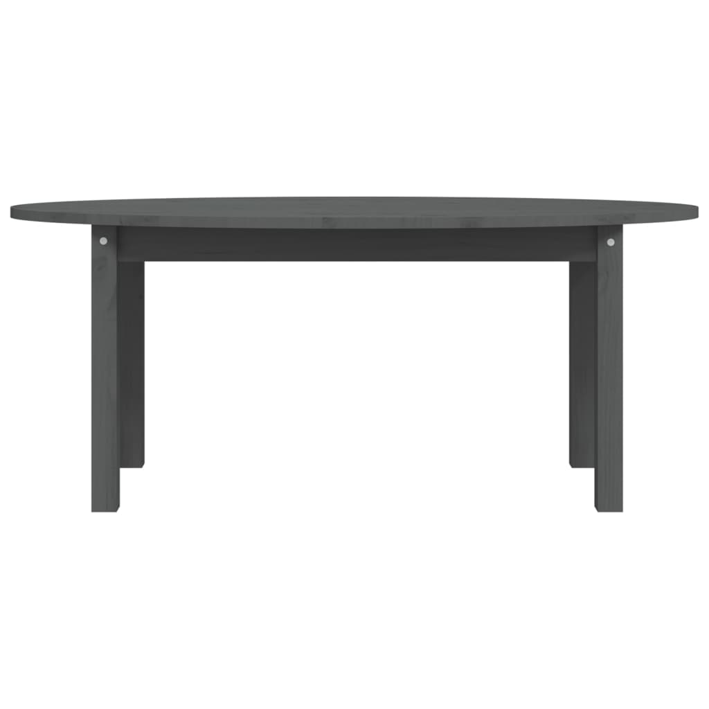 Coffee Table Grey 110x55x45 cm Solid Wood Pine